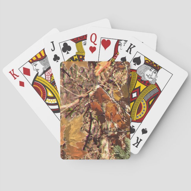 Hunter Forest Camouflage Painting Customise This Playing Cards (Back)