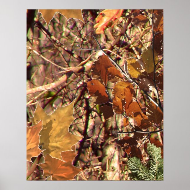 Hunter Forest Camouflage Painting Customise This Poster (Front)