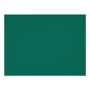 Hunter Forest Green Personalised Colour Background Photo Print