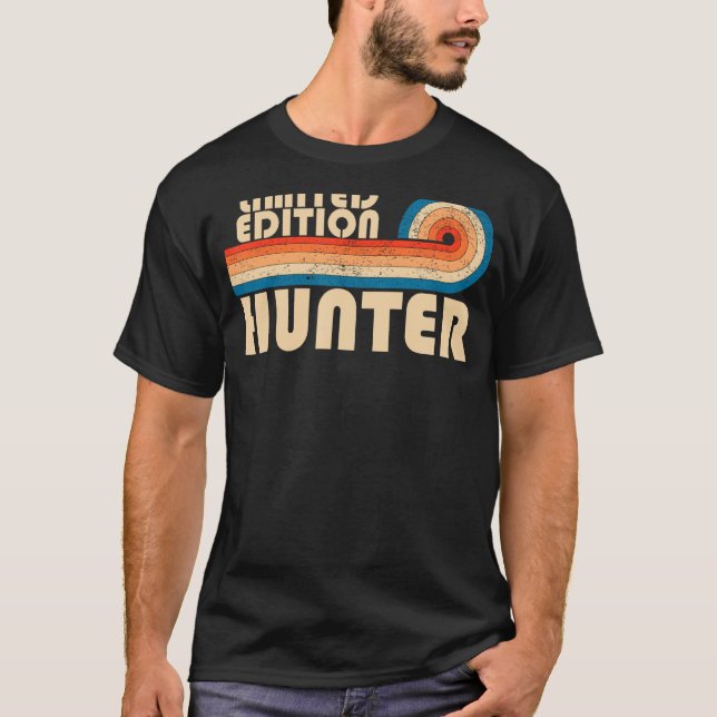 HUNTER Funny Job Title Profession Birthday Worker T-Shirt (Front)