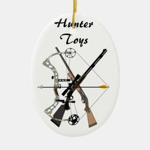 Hunter gifts, hunting, ornament, Hunter Toys Ceramic Ornament