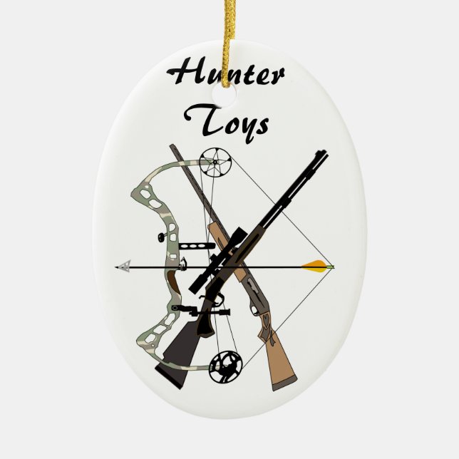 Hunter gifts, hunting, ornament, Hunter Toys Ceramic Ornament (Front)