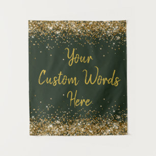 Hunter Green Backdrop Birthday Party Photo Booth Tapestry