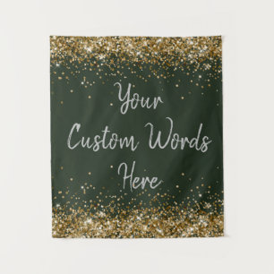 Hunter Green Backdrop Birthday Party Photo Booth Tapestry