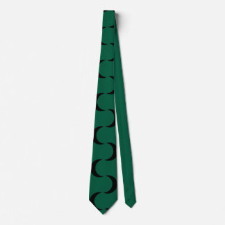 Hunter green, black pattern tie