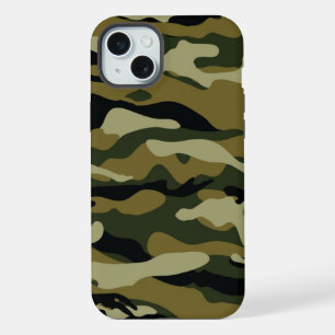 Hunter Green Camo iPhone 15 Plus Case