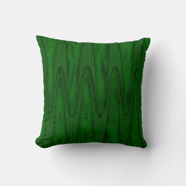 Hunter Green Design Cushion (Front)