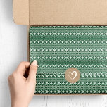 Hunter Green Fair Isle Christmas Sweater Pattern Tissue Paper<br><div class="desc">Custom designed tissue paper features a modern fair isle Christmas sweater pattern. Click Customise It to add your own text and images to create a unique one of a kind design for gift wrap or craft projects.</div>