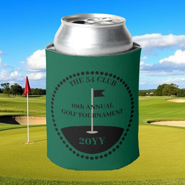 Hunter Green Golf Tournament Club Name Can Cooler (Creator Uploaded)