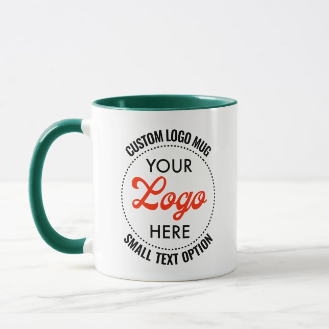 HUNTER GREEN Small Text Promotional Combo Logo Mug (Left)