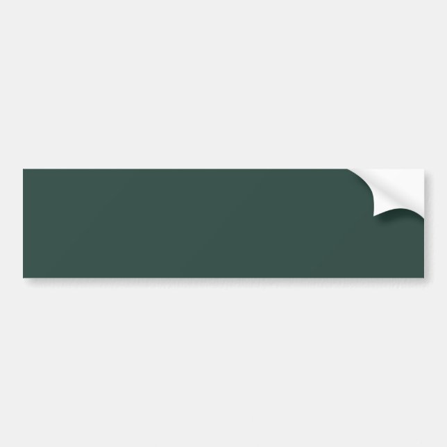Hunter Green Solid Colour Bumper Sticker (Front)