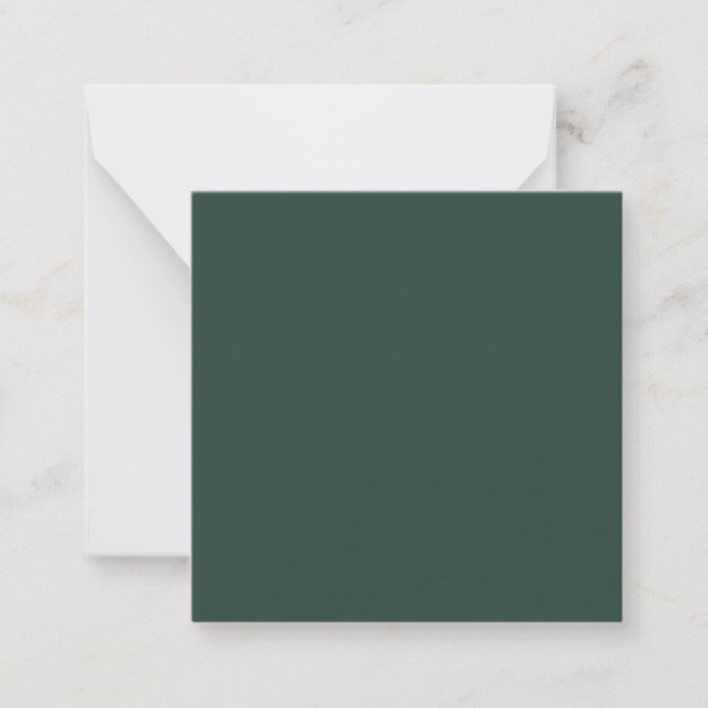 Hunter Green Solid Colour Card (Front)