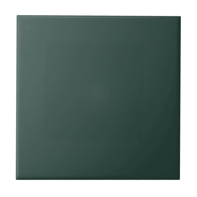 Hunter Green Solid Colour Ceramic Tile (Front)