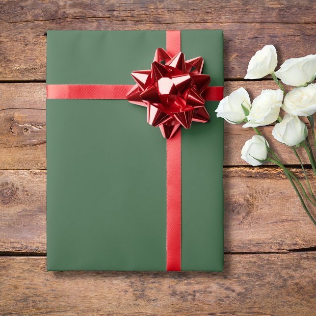 Hunter Green Solid Colour | Classic | Elegant Wrapping Paper (Creator Uploaded)