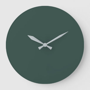 Hunter Green Solid Colour Large Clock