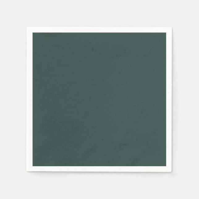 Hunter Green Solid Colour Napkin (Front)