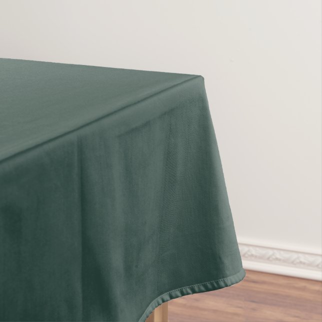Hunter Green Solid Colour Tablecloth (In Situ)