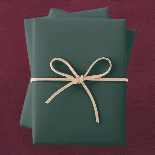 Hunter Green Solid Colour Wrapping Paper Sheet