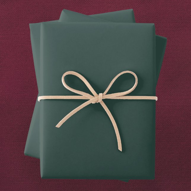 Hunter Green Solid Colour Wrapping Paper Sheet (Creator Uploaded)