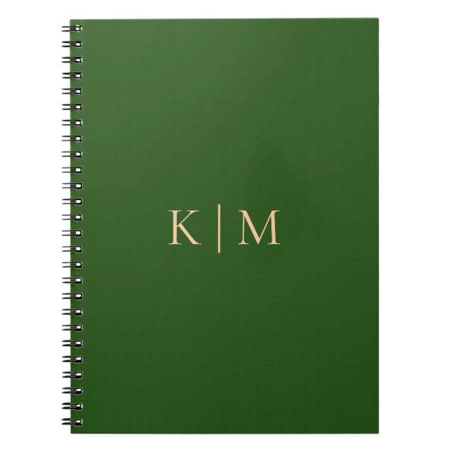 Hunter Green Spiral Notebook  (Front)