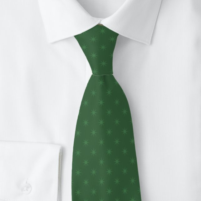 Hunter Green Starburst Tie (Creator Uploaded)