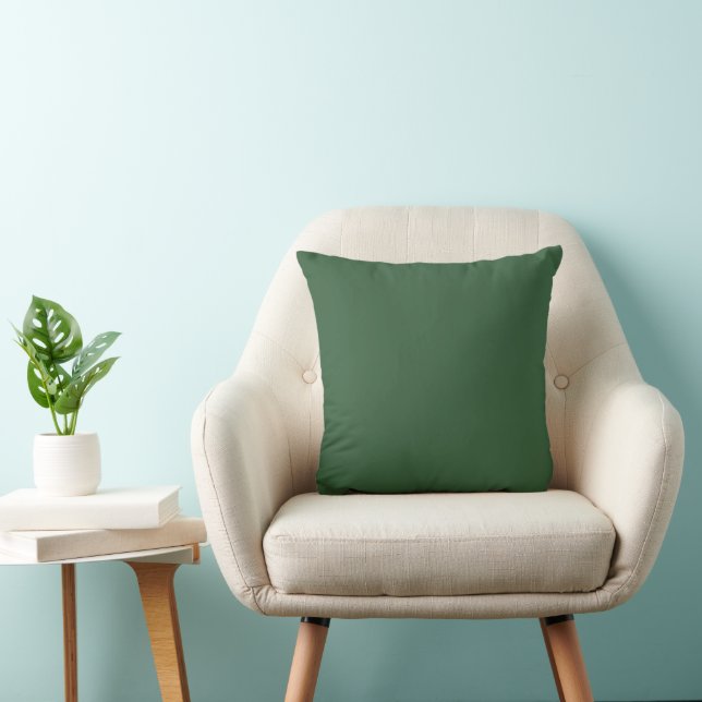 Hunter Green Throw Pillow (Chair)