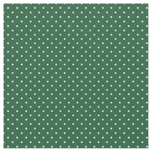 Hunter Green Tiny Dots Fabric (Close Up)