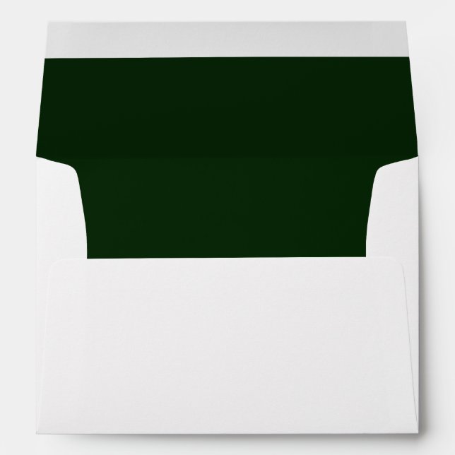 Hunter Green Trim - Envelope (Back (Bottom))
