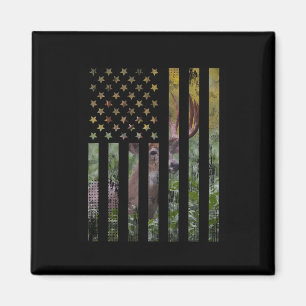 Hunter Hunting Hunt Deer Hunting Buck Elk American Magnet