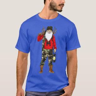 Hunter Hunting Santa Claus Hunt Merry Christmas T-Shirt