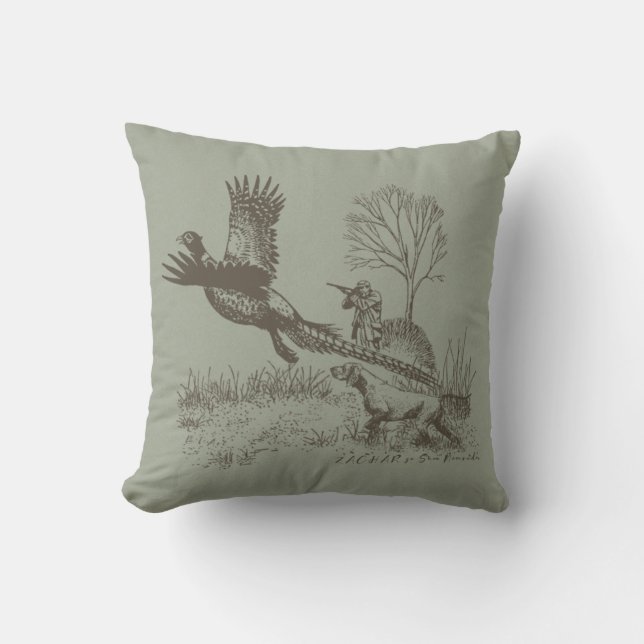 Hunter (Hunting with GSP)  Cushion (Front)