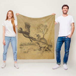 Hunter (Hunting with GSP)    Fleece Blanket