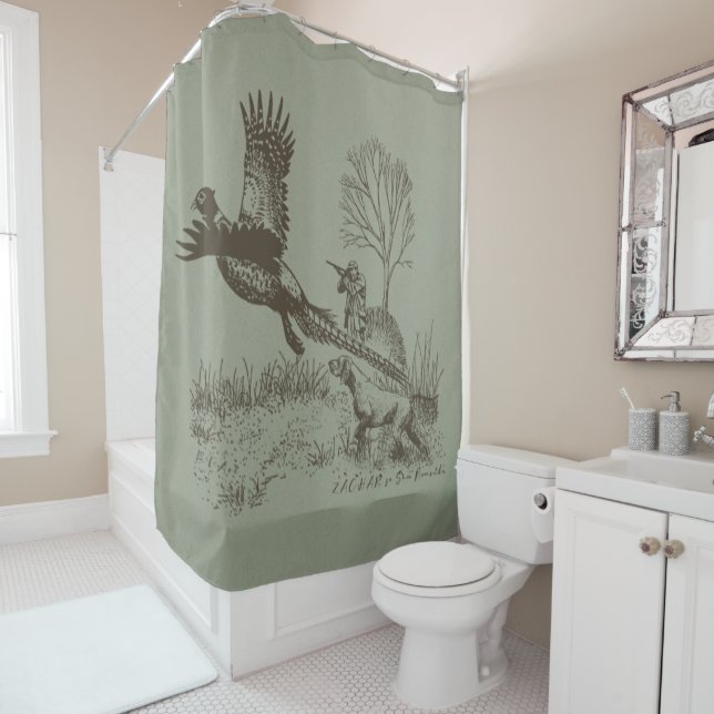 Hunter (Hunting with GSP)   Shower Curtain (In Situ)