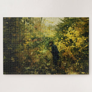 Hunter in the Forest (by H.A. Brendekilde) Jigsaw Puzzle