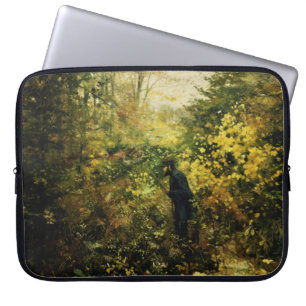 Hunter in the Forest (by H.A. Brendekilde) Laptop Sleeve