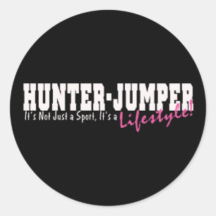 Hunter Jumper Horse Classic Round Sticker