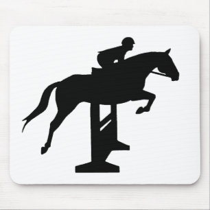 Hunter Jumper Horse & Rider Mouse Pad