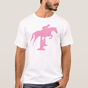 Hunter Jumper Horse & Rider (pink) T-Shirt