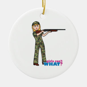 Hunter - Light/Blonde Ceramic Ornament