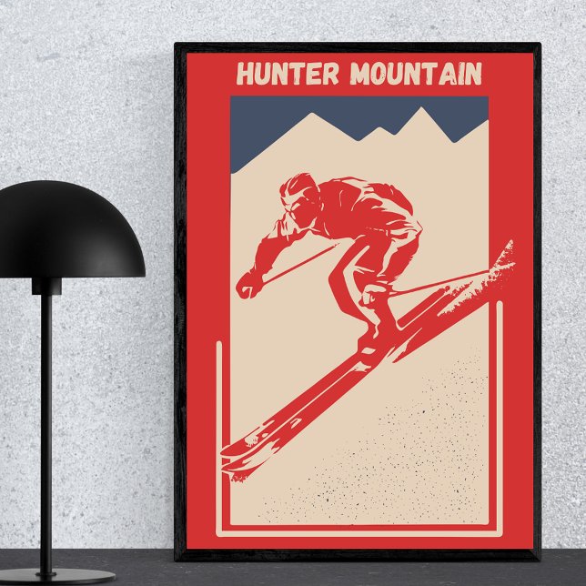 Hunter Mountain Greene County New York - Retro Ski Poster (Creator Uploaded)