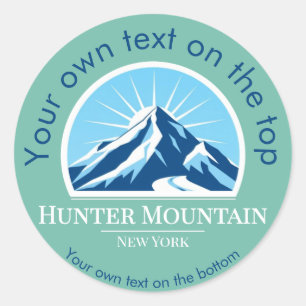 Hunter Mountain New York ski resort Classic Round Sticker
