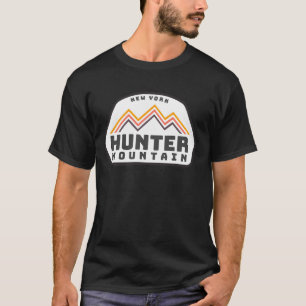 Hunter Mountain New York Vintage Retro Hiking Snow T-Shirt