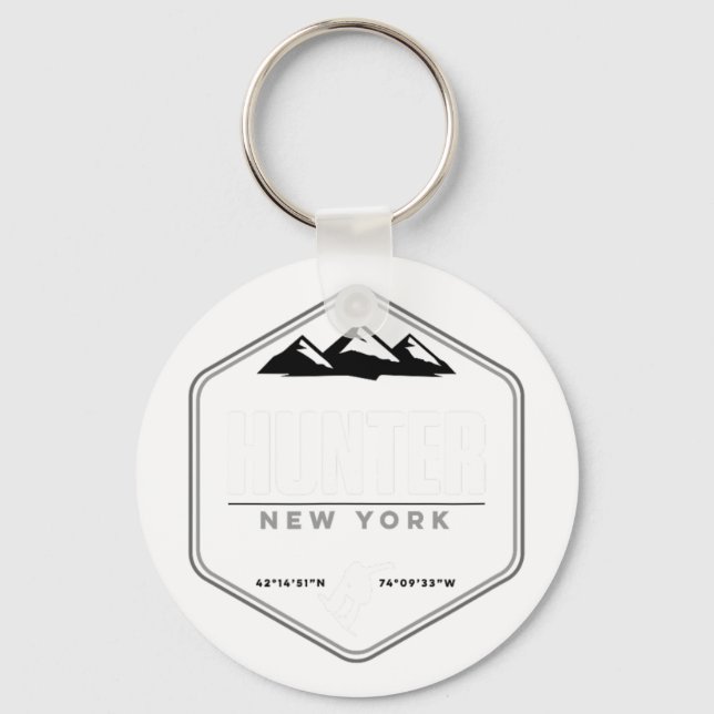 Hunter Mountain Ny Snowboard T  Key Ring (Front)