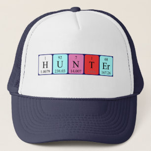 Hunter periodic table name hat