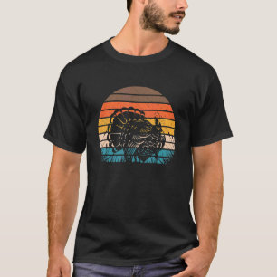 Hunter Retro Sunset Vintage Turkey Hunting T-Shirt