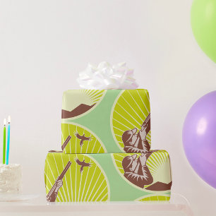 Hunter Shooting Goose Retro Outdoor Wrapping Paper