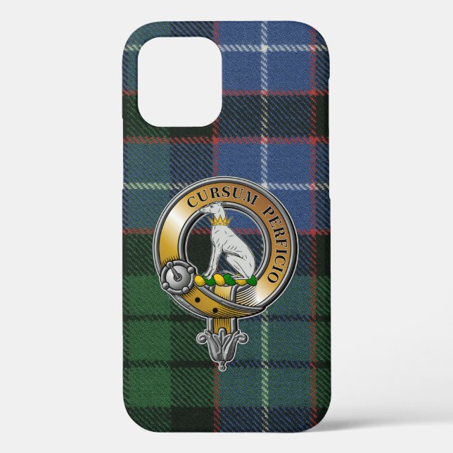 Hunter Tartan & Badge Case-Mate iPhone Case (Back)