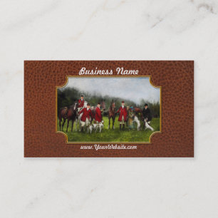 Hunter - The fox hunt - Tally-ho 1924 Business Card