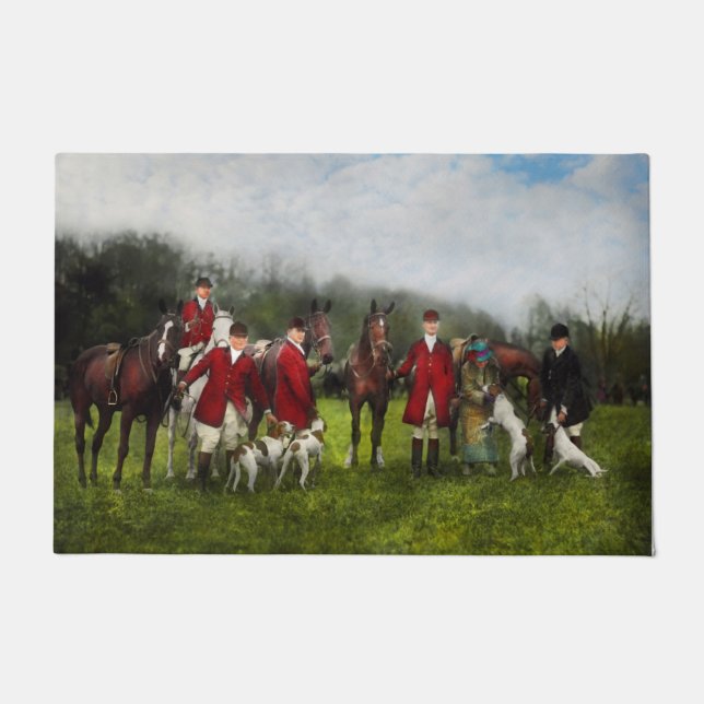 Hunter - The fox hunt - Tally-ho 1924 Doormat (Front)