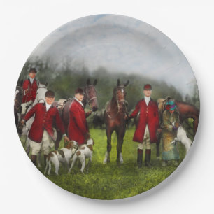 Hunter - The fox hunt - Tally-ho 1924 Paper Plate
